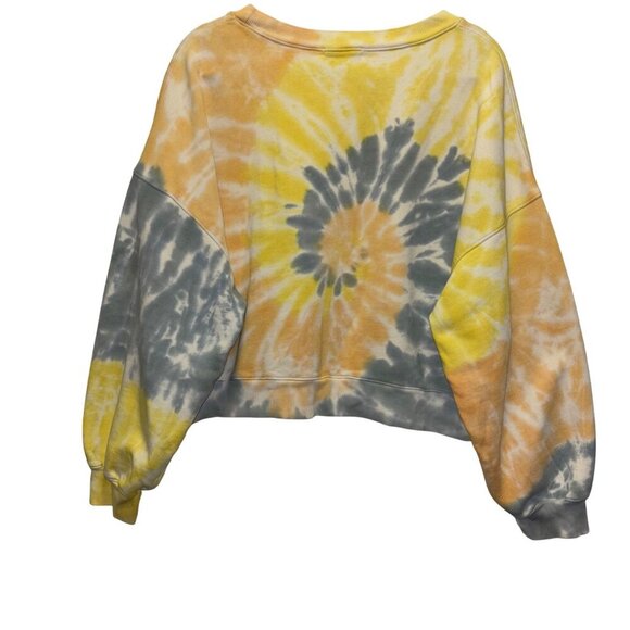 Agolde Womens Tie-Dye Balloon Sleeve Sweatshirt Size L - Picture 2 of 8